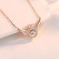 95 sterling silver necklace female ins clavicle pendant lbcase