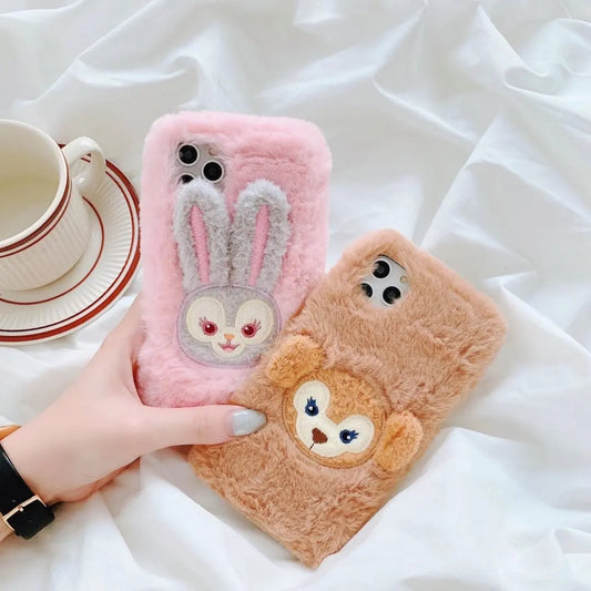 Plush rabbit phone case lbcase