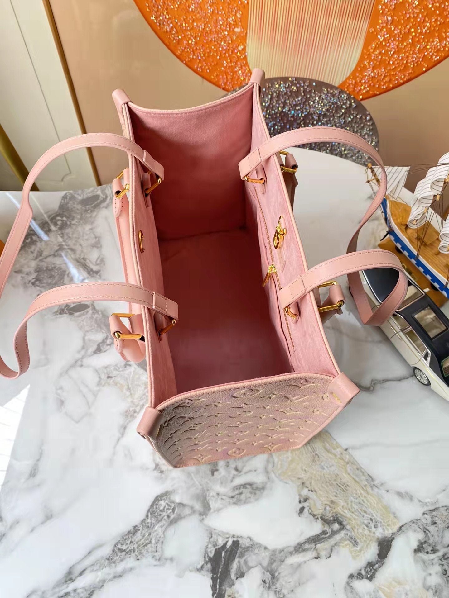 Large capacity PINK handbag lbcase