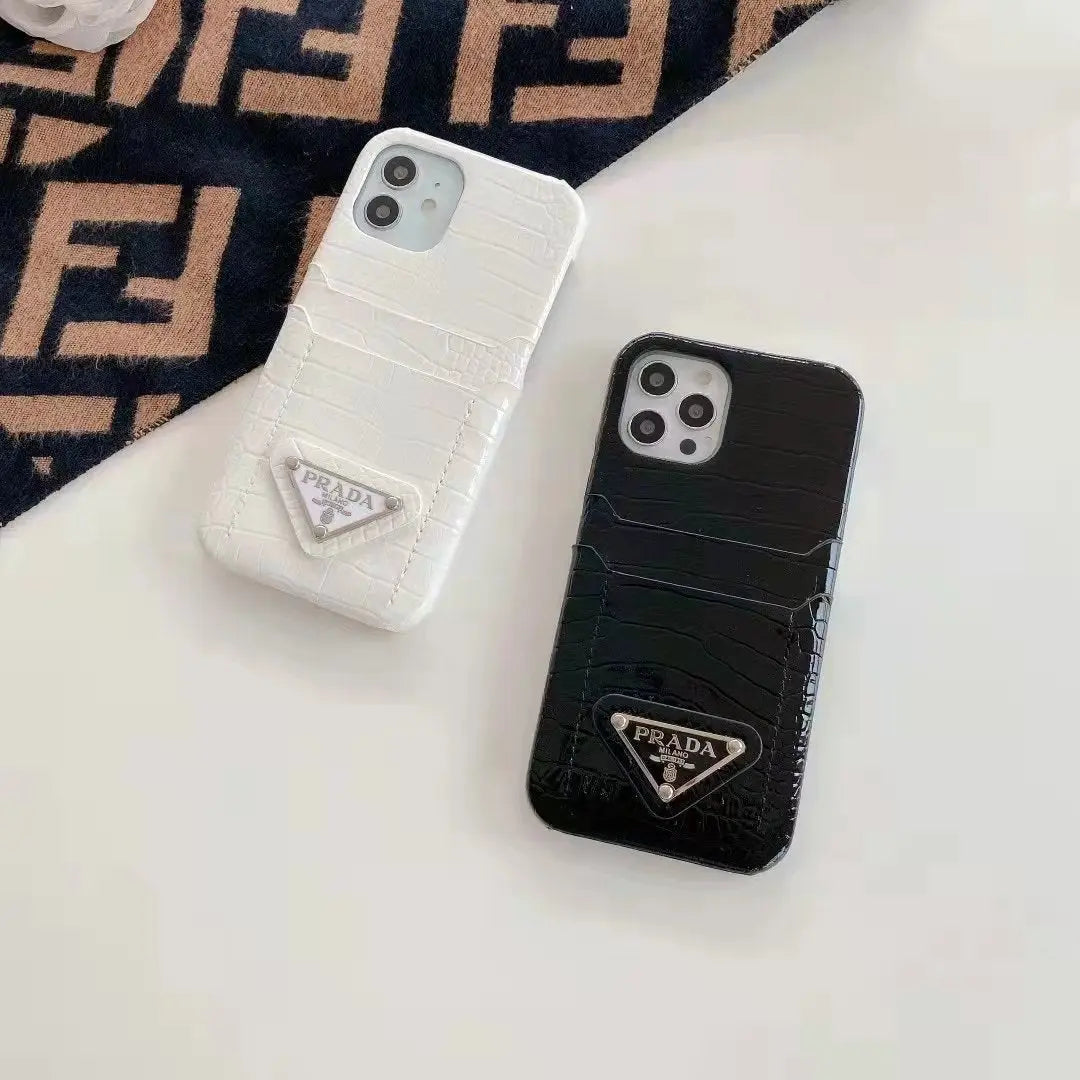 Luxury leather card pocket protective phone case for iphone lbcase