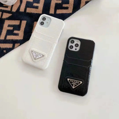 Luxury leather card pocket protective phone case for iphone lbcase