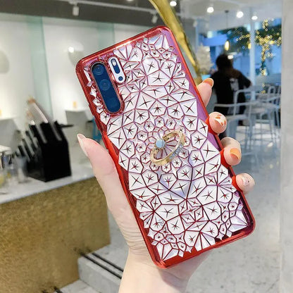 Transparent Diamond Pattern Case lbcase