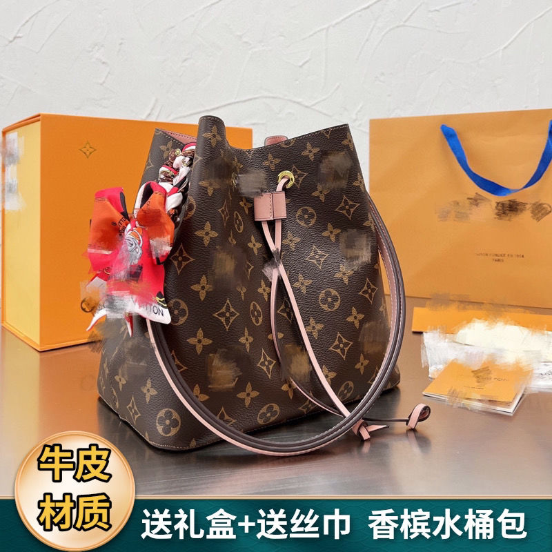 Champagne barrel large capacity handbag lbcase