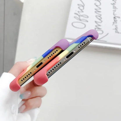 Rainbow Liquid Silicone Case lbcase