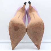Manolo Blahnik Pumps Lavender Leather Size 36 Pointed Toe Heels