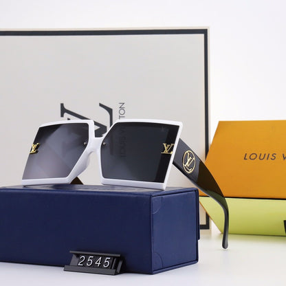 5 COLORS Square HOLLOWING V SHAPE SUNGLASSES lbcase