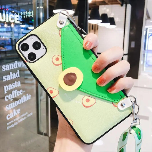 Cartoons Bracket Lanyard Phone Case lbcase