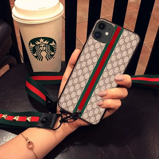 Tide Brand  Female Lanyard Phone Case lbcase
