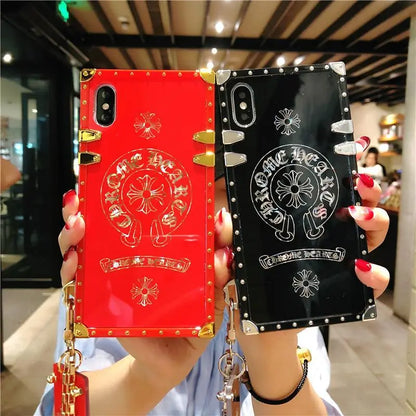 Luxury square phone case for iPhone lbcase
