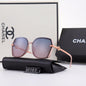 5 COLORS HOLLOW OUT LETTER THIN METAL FRAME SUNGLASSES lbcase