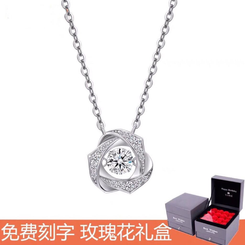 95 sterling silver necklace pendant for women's love lbcase