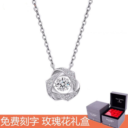 95 sterling silver necklace pendant for women's love lbcase