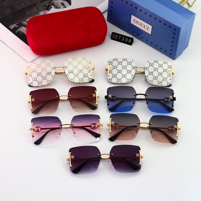 7 Colors Frameless Design Fashion Sunglasses In 2022 lbcase