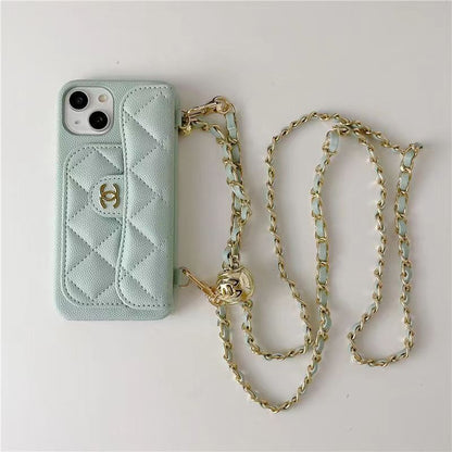 Luxur body cross leather phone case for iphone