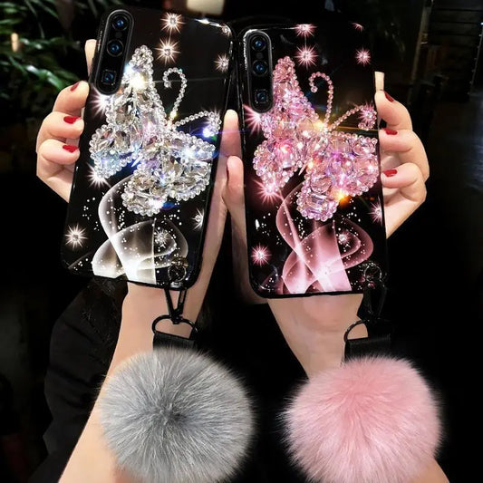Butterfly Rhinestone Case lbcase
