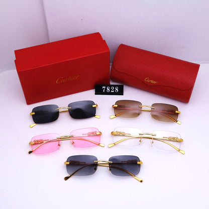 2022 New Ladies Fashion Classic Rmless Sunglasses lbcase