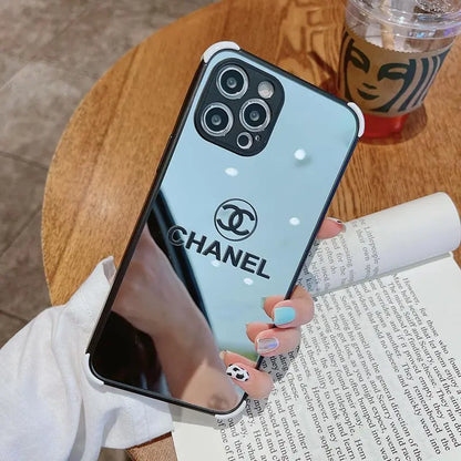 Four-corner anti-drop mirror phone case For iphone lbcase