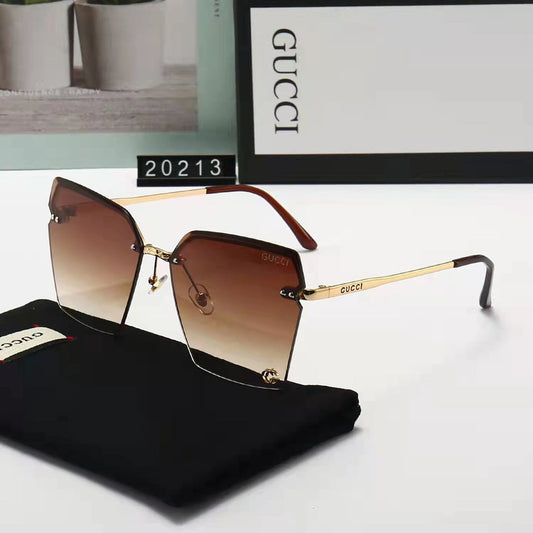 2022 New Ladies Fashion Classic Half Rim Sunglasses lbcase