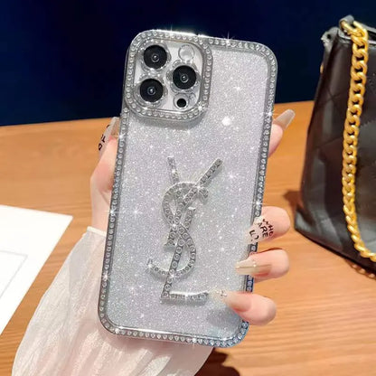 Sparkling pink rhinestone phone case lbcase