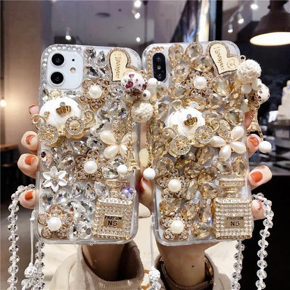 Small Fresh Rhinestones Diamond Phone Case lbcase