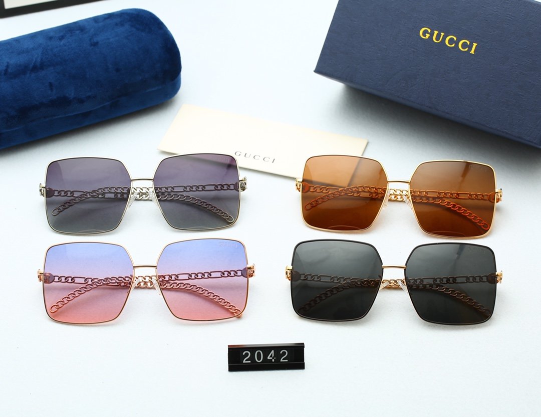 GRADIENT 4 COLORS SUNGLASSES FOR WOMEN lbcase