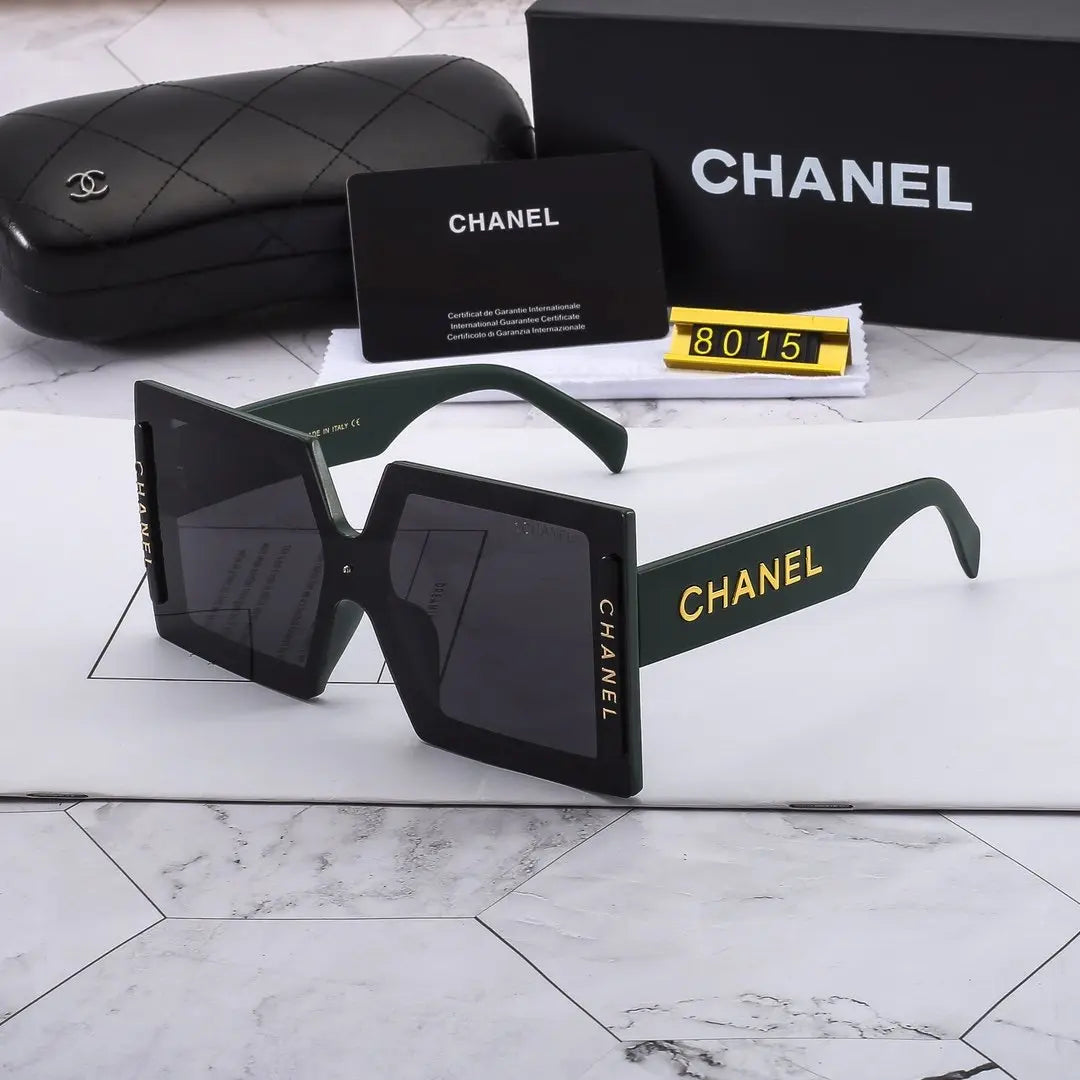 4 COLORS LARGE SIZE SQUARE SUNGLASSES FOR FEMALE lbcase