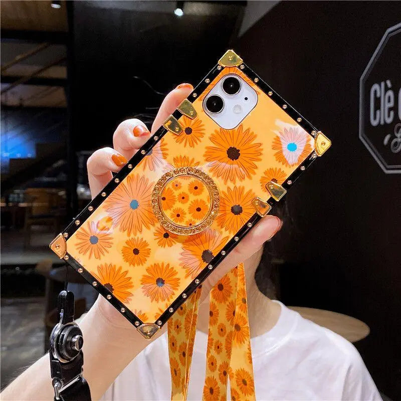 Flower Square Phone Case lbcase