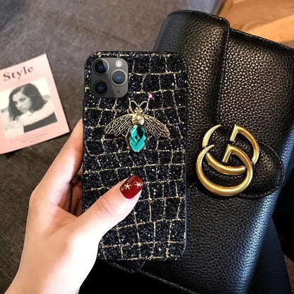 Glitter Bee Sequined Phone Case lbcase