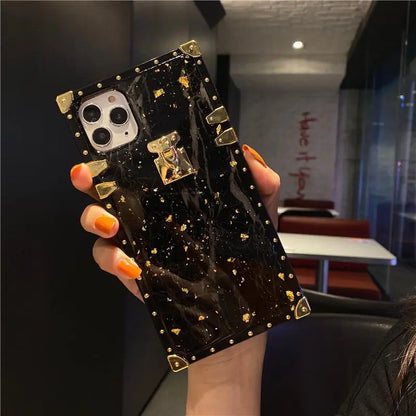 Marble square phone case lbcase