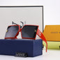 5 COLORS Square HOLLOWING V SHAPE SUNGLASSES lbcase