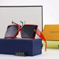 5 COLORS Square HOLLOWING V SHAPE SUNGLASSES lbcase