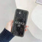 Fashion flower printing glass phone case lbcase