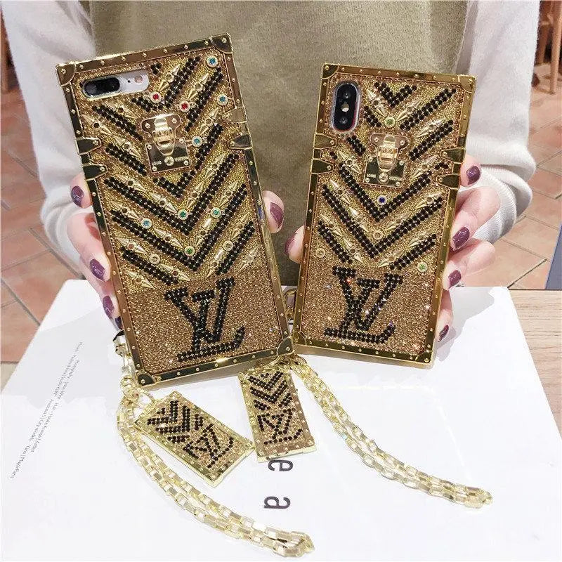 Full Diamond square phone case for iPhone lbcase