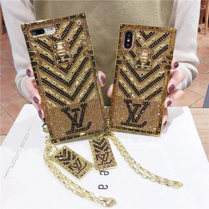 Full Diamond square phone case for iPhone lbcase