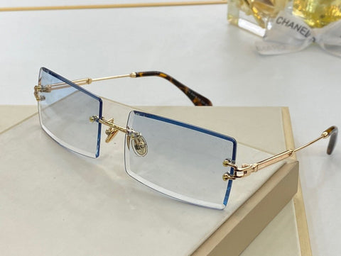 6 COLORS CONJOINED LENS RIMLESS SUNGLASSES