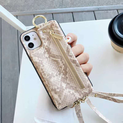 Snake Pattern Wallet Phone Case lbcase