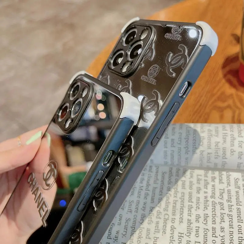 Four-corner anti-drop mirror phone case For iphone lbcase