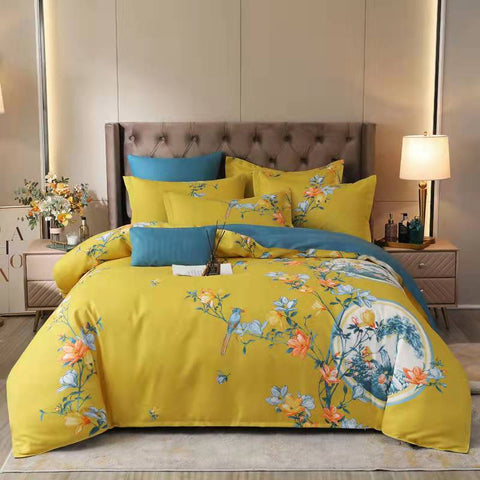 100% thick Skin-friendly cotton four-piece quilt cover  new product