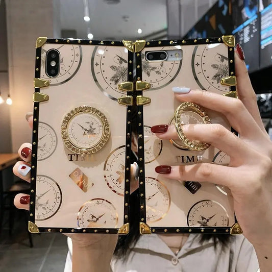 Square clock  phone case For Samsung lbcase