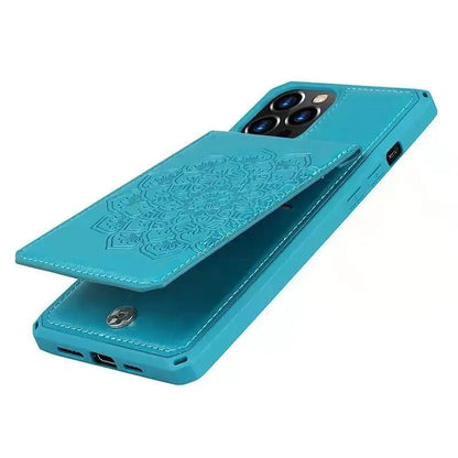 Luxury Card Bracket leather phone case for iphone lbcase