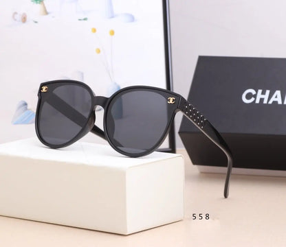 5 COLORS PURPLE LENS CAT EYES SUNGLASSES lbcase