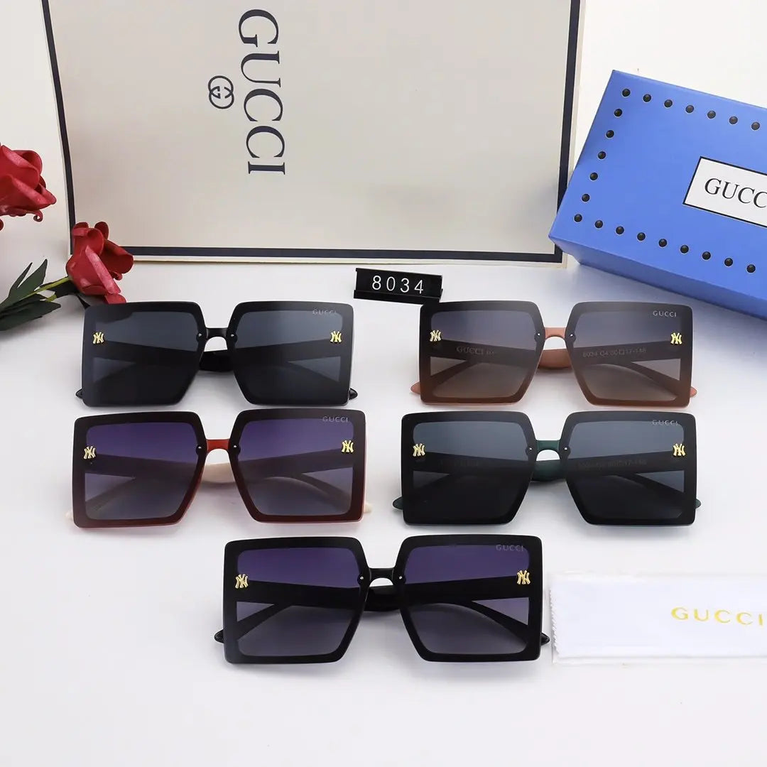 5 COLORS SQUARE POLAZIRED SUNGLASSES for FEMALE lbcase