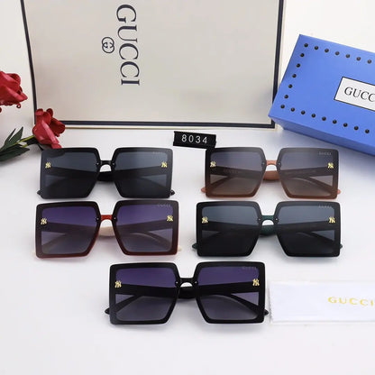 5 COLORS SQUARE POLAZIRED SUNGLASSES for FEMALE lbcase