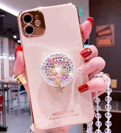 Fashion diamond electroplating phone case lbcase