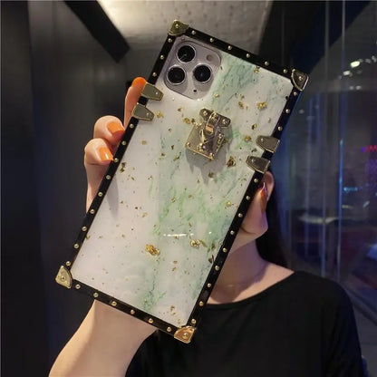 Marble square phone case lbcase