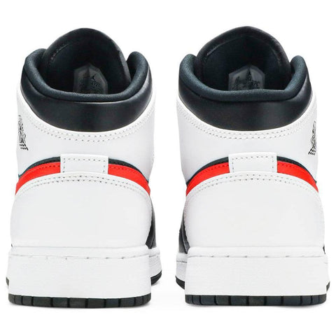 Nike Jordan 1 Mid Black Chile Red White GS