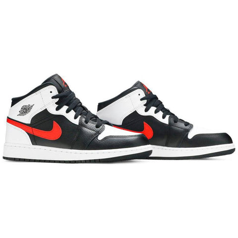 Nike Jordan 1 Mid Black Chile Red White GS