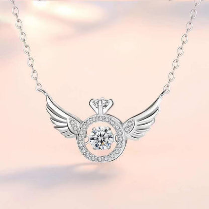 95 sterling silver necklace female ins clavicle pendant lbcase