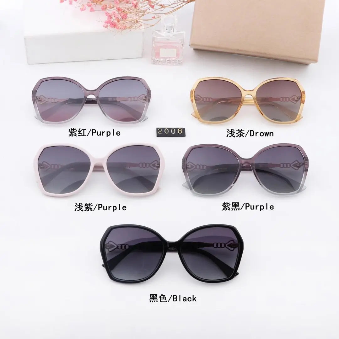 5 STYLE PURPLE LENS OUTDOOR SUNGLASSES lbcase