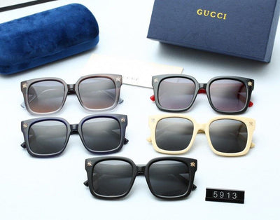 5 COLORS LETTER DECORATION TR90 SQUARE POLARIZED SUNGLASSES
